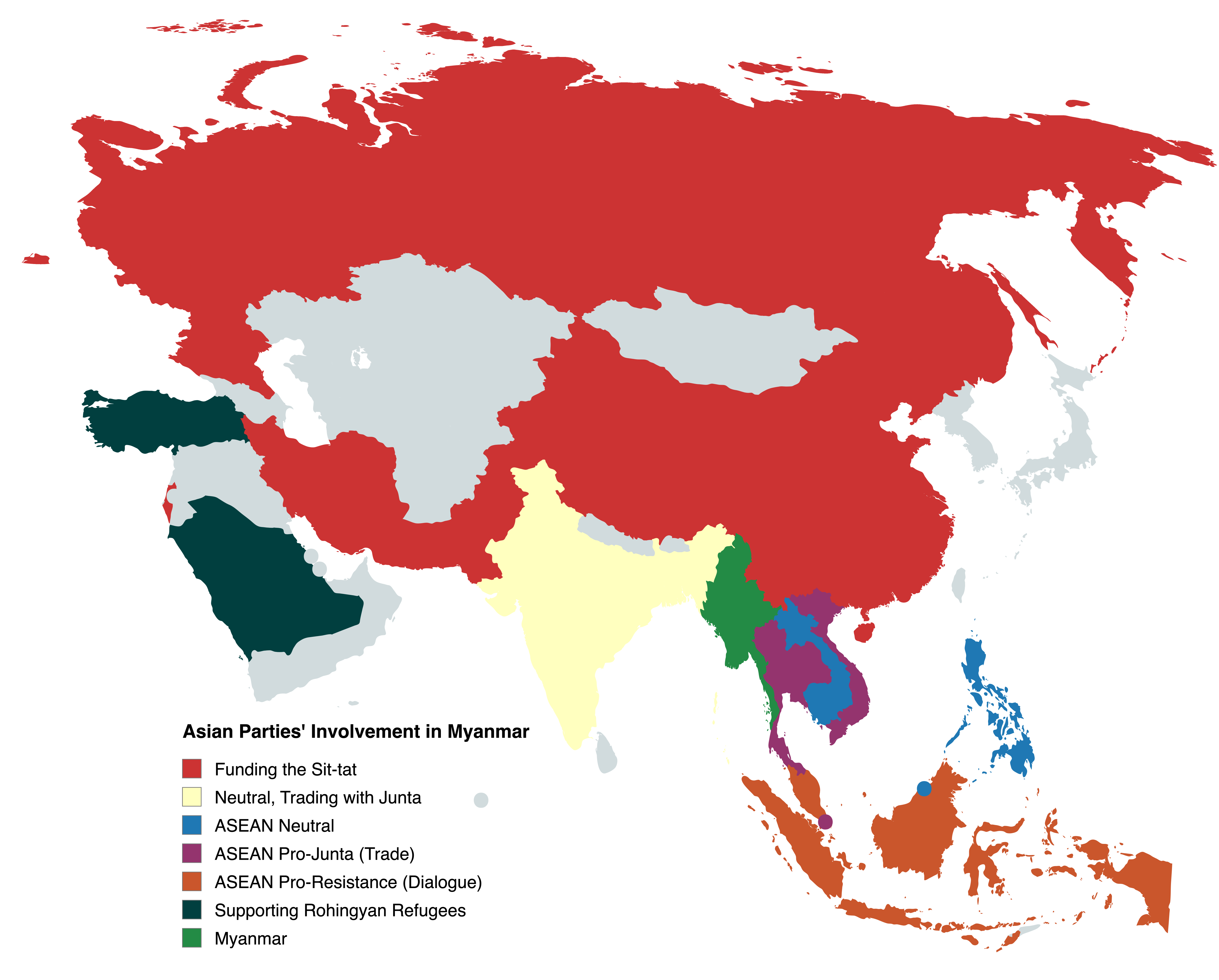 Asian stances on the War