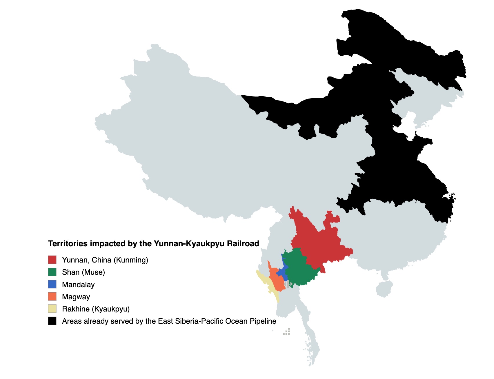 Proposed Railroad through Burma
